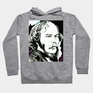 George Henry Lewes Black And White Portrait | George Henry Lewes Artwork 3 Hoodie